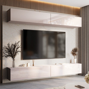 Nowoczesna meblościanka do salonu 280 cm kaszmir PREMIUM