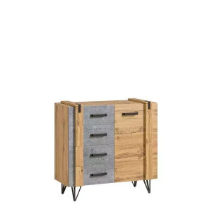 Mała komoda z szufladami do salonu 90 cm LOSTI