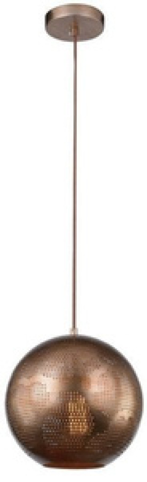 Brązowa lampa wisząca sufitowa kula do salonu SFINKS metal