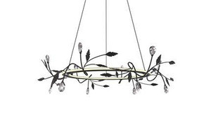 Czarna lampa wisząca LED do salonu GIAROS 4000K regulowana