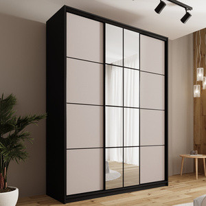 WYPRZEDAŻ Wysoka szafa przesuwna do sypialni 180 cm z lustrem EDGE MAX