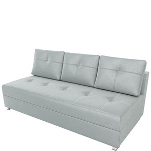 Szara rozkładana sofa do salonu z funkcją spania CANALE