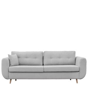 Szara trzyosobowa sofa w stylu nowoczesnym do salonu AURA