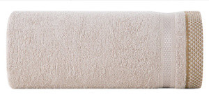 Ręcznik 100x150 cm ABBEL beżowy bawełniany frotte miękki w dotyku