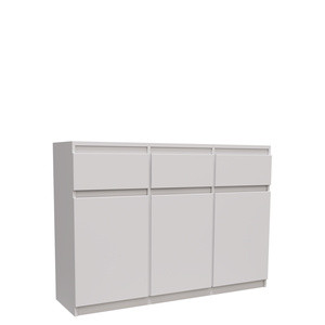 WYPRZEDAŻ Trzydrzwiowa komoda do salonu z szufladami 120 cm MONTEGO