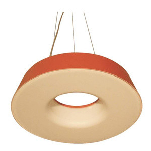 Czerwona lampa wisząca regulowana do salonu NUKA 1 punkt światła