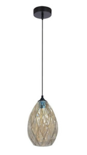 Złota lampa wisząca sufitowa regulowana do salonu GRAN metal E27