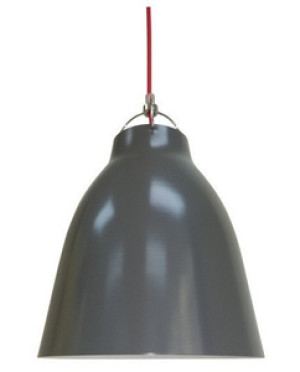 Szara lampa wisząca sufitowa do salonu PENSILVANIA metal 1xE27
