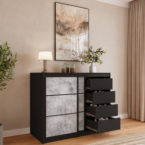 Dwudrzwiowa komoda 120 cm z drzwiami przesuwnymi LOFT
