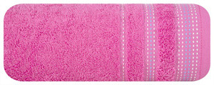 Ręcznik kąpielowy 30x50 cm POLIA różowy bawełniany frotte z bordiurą