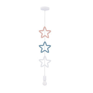 Kolorowa lampa wisząca 1-płomienna do pokoju dziecięcego IQ KIDS