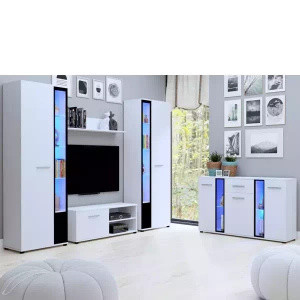 WYPRZEDAŻ Białe meble do salonu Cube XL
