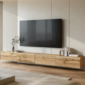Wisząca szafka RTV 300 cm z oświetleniem LED BROMI
