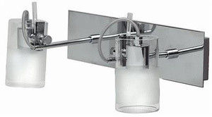 Chromowany kinkiet ścienny do salonu Dragon 2x40W G9