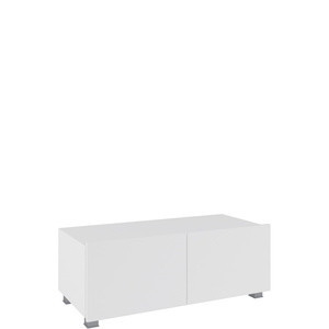 Nowoczesna szafka RTV 100 cm biały połysk MODERN