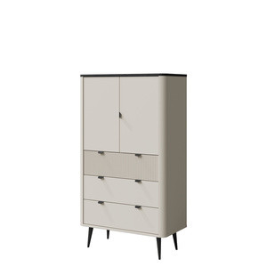 Kaszmirowa bieliźniarka z szufladami do salonu 90 cm MIREL