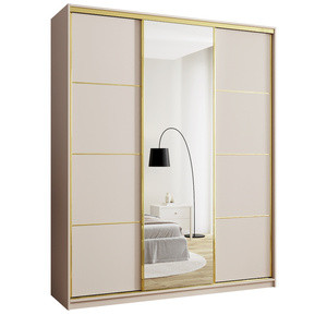 WYPRZEDAŻ Szafa przesuwna z lustrem 200 cm GOLD NEW MAX