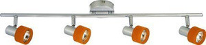 Srebrna lampa sufitowa listwa do salonu 94-39050 Smart