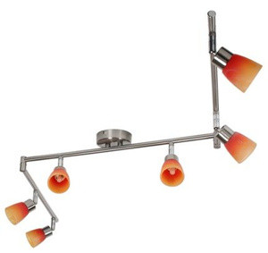 Sufitowa lampa listwa z 6 punktami światła do salonu DROPS