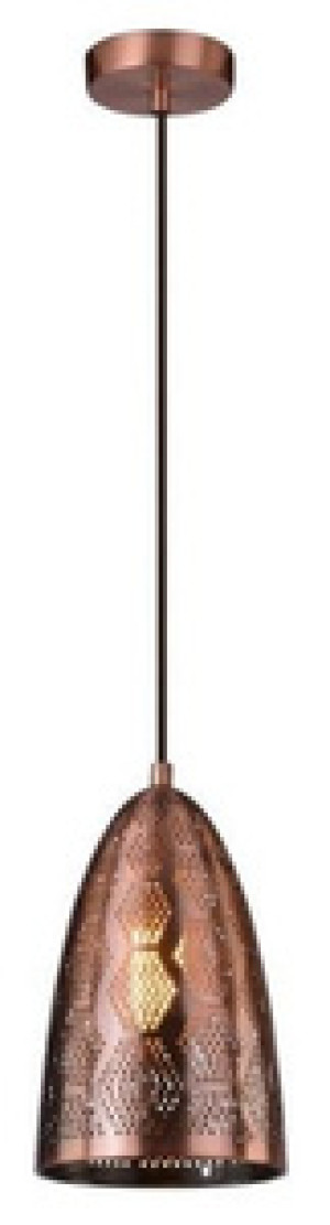 Miedziana lampa wisząca sufitowa do salonu SFINKS metal E27