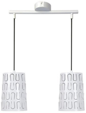 Biała lampa wisząca loft do salonu VISTA metal 2xE27 48 cm