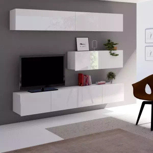 Meble do salonu biały połysk MODERN 8