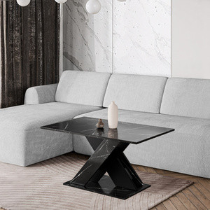 Stolik kawowy do salonu 60x110 cm TAPI czarny marmur