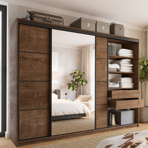 WYPRZEDAŻ Duża szafa na ubrania 280 cm dąb lefkas LOFT