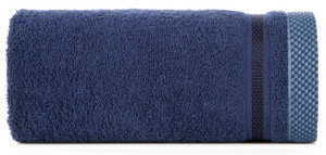 Granatowy ręcznik 30x50 cm ABBEL bawełniany frotte miękki