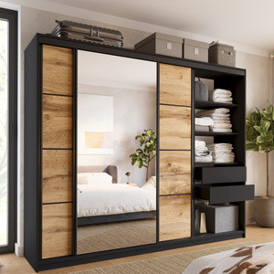 WYPRZEDAŻ Szafa z lustrem 250 cm dąb wotan LOFT