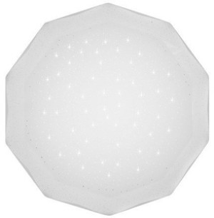Biały plafon sufitowy LED do salonu i sypialni SKY