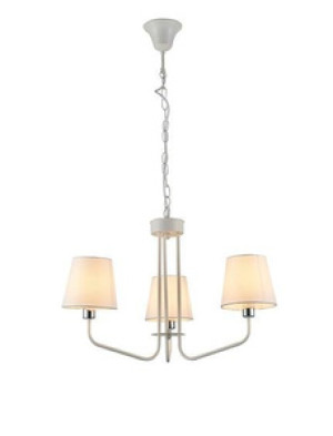 Biały żyrandol lampa wisząca 3-punktowa do salonu YORK klasyczny