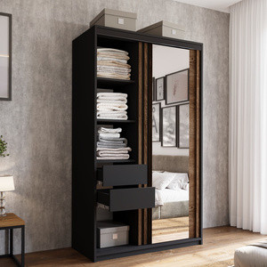 Szafa przesuwna 120 cm z lustrem LAMEL 3D