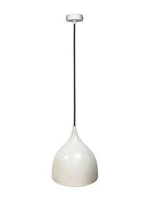 Biała lampa wisząca metalowa do salonu i jadalni YSTAD 22 cm