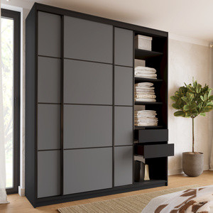 WYPRZEDAŻ Wysoka szafa przesuwna do sypialni 200 cm LOFT MAX