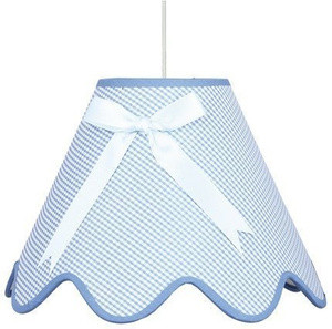 Niebieska lampa wisząca regulowana do sypialni LOLA 1xE27
