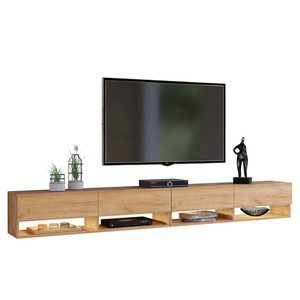 Zestaw szafek RTV dąb złoty 280 cm PREMIUM QUAD