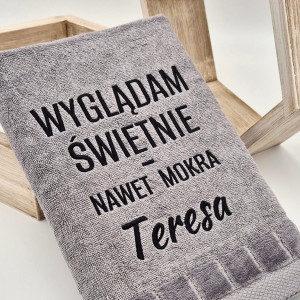 RĘCZNIK wyglądam świetnie - nawet mokra