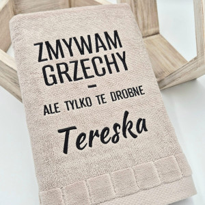 RĘCZNIK do zmywania drobnych grzechów