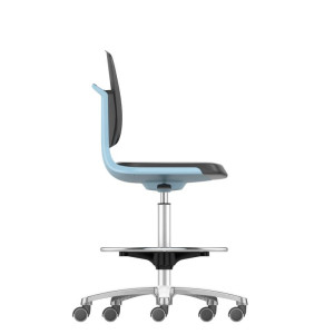 bimos Labsit 4 Modell 9125 Laborstuhl mit Fußring u. Sitz-Stopp-Rollen