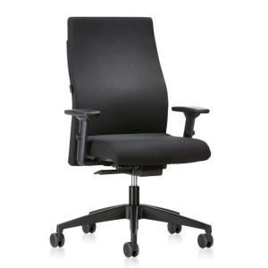 interstuhl 139RS FreeWay Ergo X4 Pro - Ergonomischer Bürostuhl mit Stoffbezug Lucia, 4D T-Armlehnen, höhenverstellbare Lordosenstütze, Sitztiefen- und Sitzneigeverstellung (Version 2026)