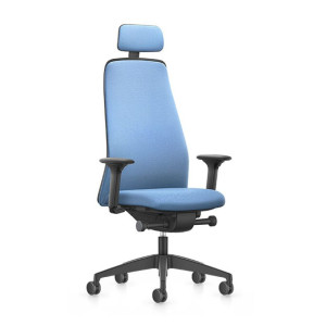 interstuhl EVERYis1 EV363 Bürostuhl mit Chillback-Rücken, FLEXTECH 3D Sitzgelenk, hoher Rückenlehne und Kopfstütze