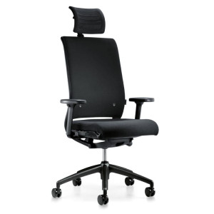 interstuhl Drehsessel Hero 265H mit Polsterrücken und Kopfstütze