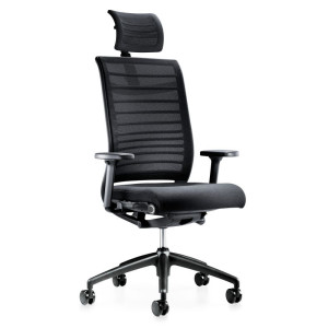 interstuhl Drehsessel Hero 275H mit Netzrücken und Kopfstütze