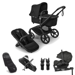 Bugaboo Fox 5 Renew + akcesoria - Black/Heritage Black-Heritage Black