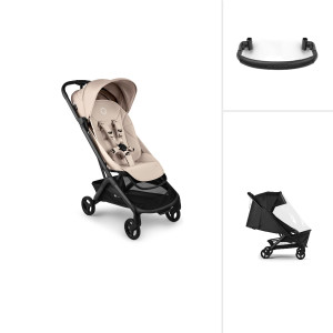 Bugaboo Butterfly 2 + pałąk + folia przeciwdeszczowa - Desert Taupe