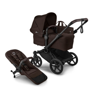 Bugaboo Donkey 6 Mono - Black-Cocoa Brown