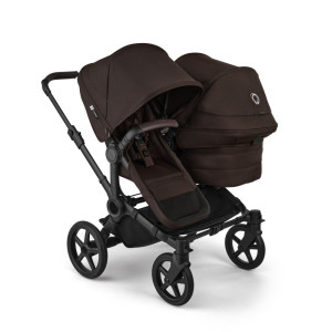 Bugaboo Donkey 6 Duo - Black-Cocoa Brown