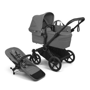 Bugaboo Donkey 6 Mono - Black-Moon Grey