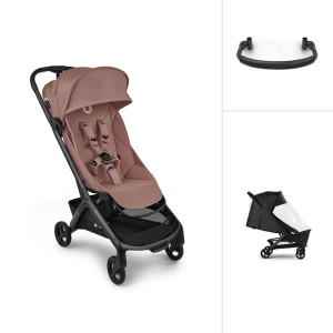 Bugaboo Butterfly 2 + pałąk + folia przeciwdeszczowa - Dusty Pink